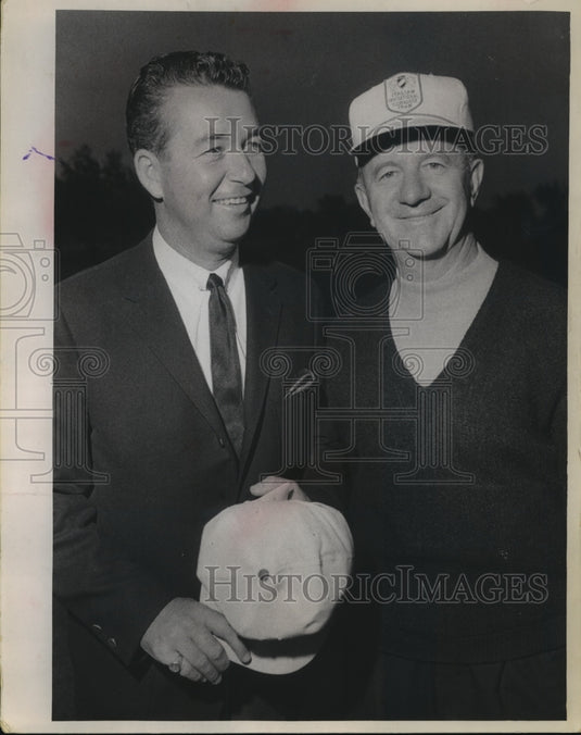 1986 Press Photo Professionals Ken Venturi, Harry Pezzullo At Italian Golf Open- Historic Images