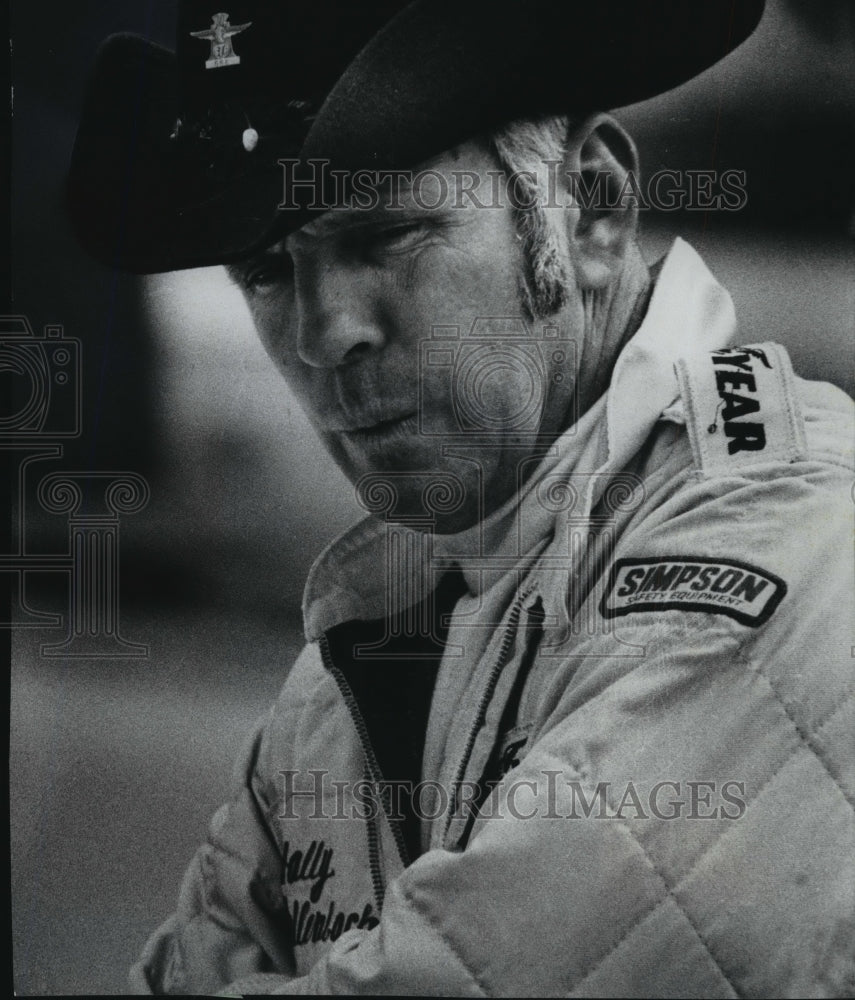 1978 Press Photo Auto racer Wally Dallenbach in cowboy hat and jacket.- Historic Images