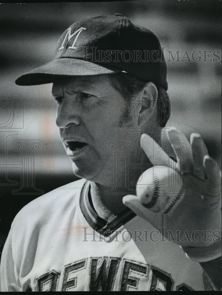 1974 Press Photo Milwaukee Brewers baseball manager, Del Crandall - mjt04750- Historic Images