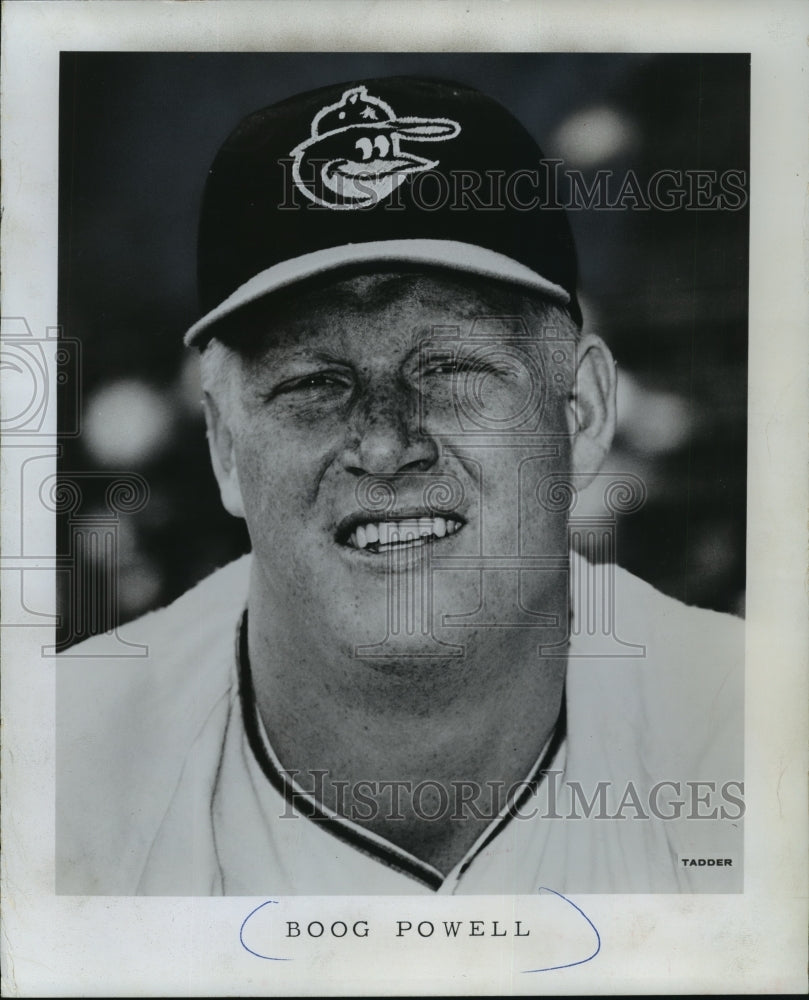 1968 Press Photo Baltimore Orioles baseball player, Boog Powell - mjt04796- Historic Images