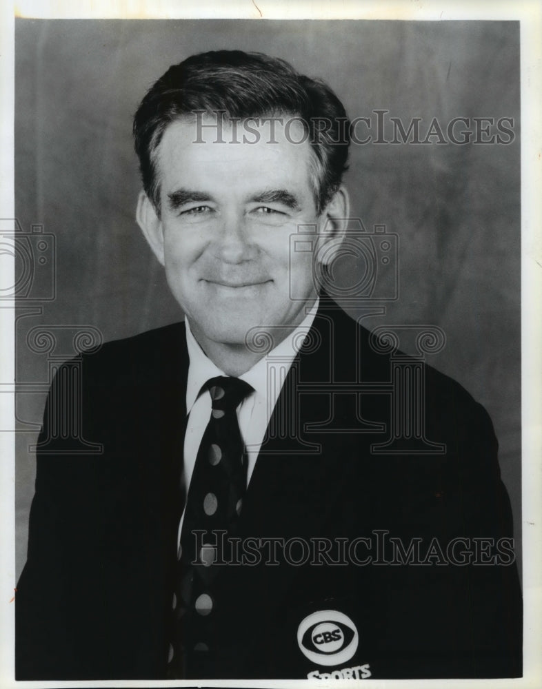 1990 Press Photo Major-league veteran Tim McCarver joins CBS Sports as analyst.- Historic Images