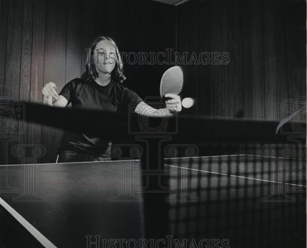 1976 Press Photo Table Tennis Prodigy Cheryl Dadian Is Milwaukee Area Champion- Historic Images