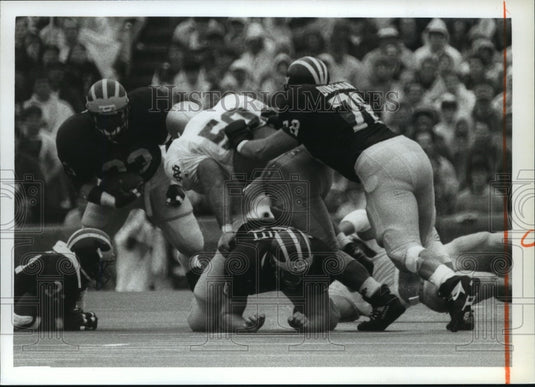 1989 Press Photo University of Michigan - Dean Dingman in Game with Notre Dame- Historic Images