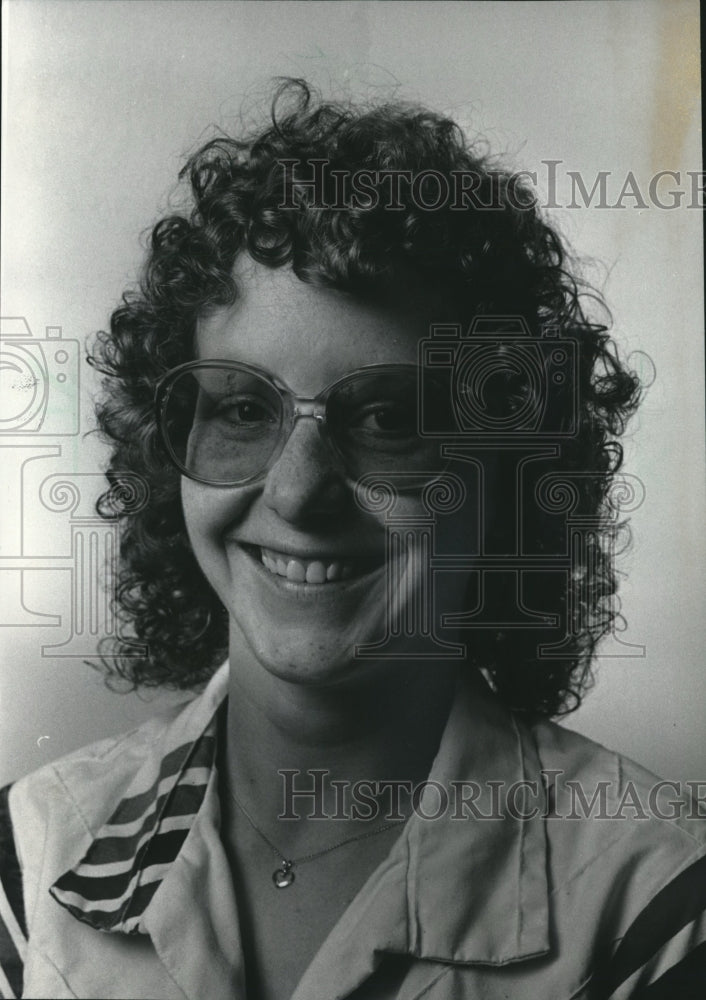 1984 Press Photo Carroll College, Wisconsin Swimmer, Carol Ferch - mjt05883- Historic Images