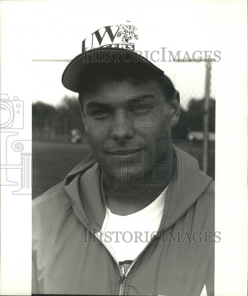 1993 Press Photo Marcos Fredrick, Waukesha North Track and Field athlete- Historic Images