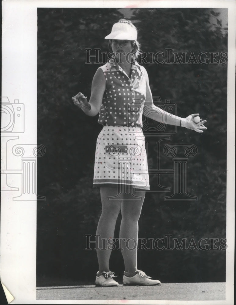 1974 Press Photo Katie Falk, Wisconsin, Golfer - mjt06144- Historic Images