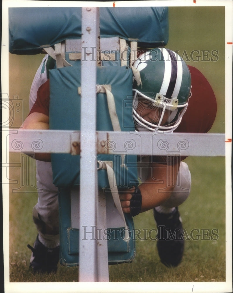 1993 Press Photo High School Football Player - mjt06221- Historic Images