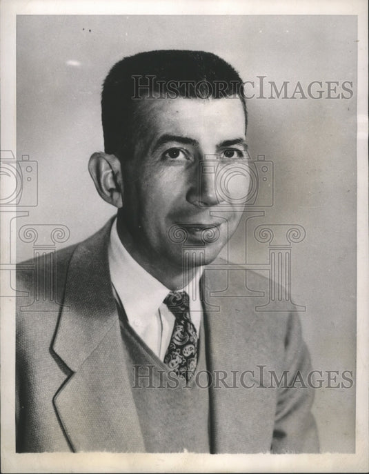 1948 Press Photo University of Wisconsin - Bud Foster, Basketball Coach- Historic Images