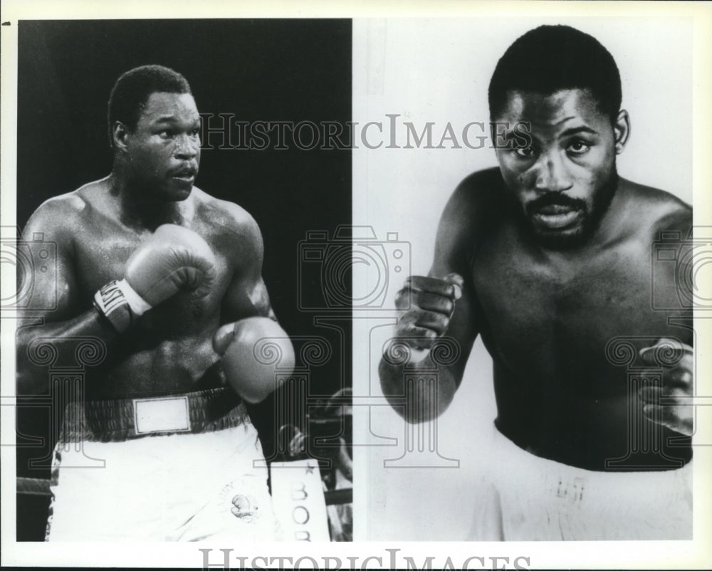 1983 Press Photo Boxing champ Larry Holmes to fight challenger Marvis Frazier- Historic Images