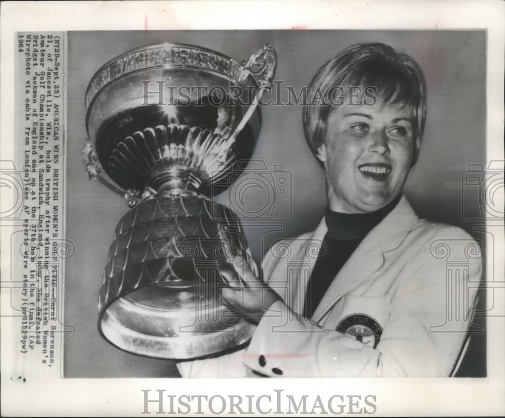 1964 Press Photo The future Mrs. Wm. W. Flenniken Jr., golf&#39;s Carol Sorenson- Historic Images