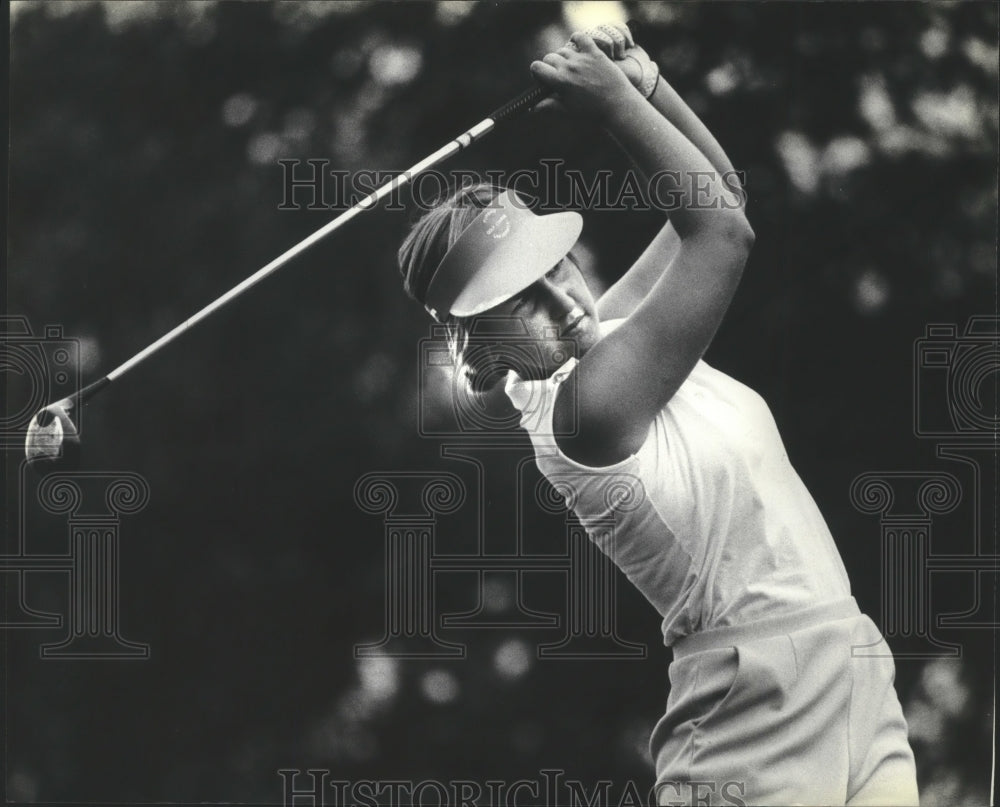 1980 Press Photo Wisconsin Ladies State Amateur Golf Champion Stephanie Farwig- Historic Images