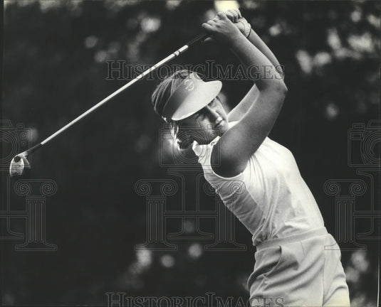1980 Press Photo Wisconsin Ladies State Amateur Golf Champion Stephanie Farwig- Historic Images