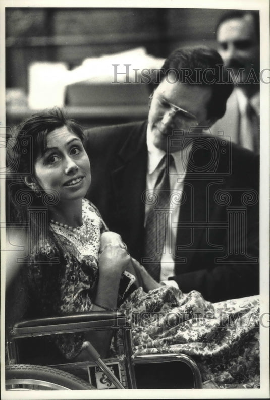 1990 Press Photo Doreen Ready, ex-Brewers baseball player Randy Ready's wife- Historic Images