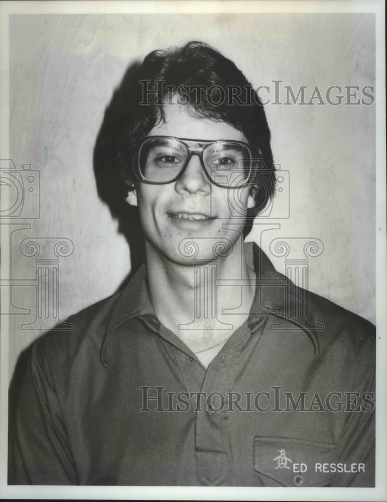 1980 Press Photo Portrait of professional bowler Ed Ressler - mjt07335- Historic Images