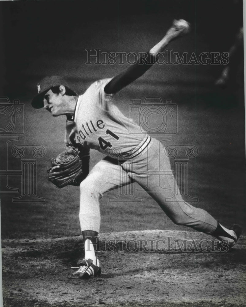 1979 Press Photo Seattle pitcher Shane Rawley of Racine throwing a pitch.- Historic Images