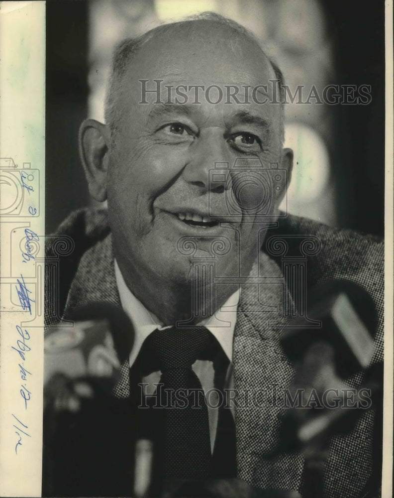 1984 Press Photo Milwaukee Brewers baseball manager, George Bamberger- Historic Images