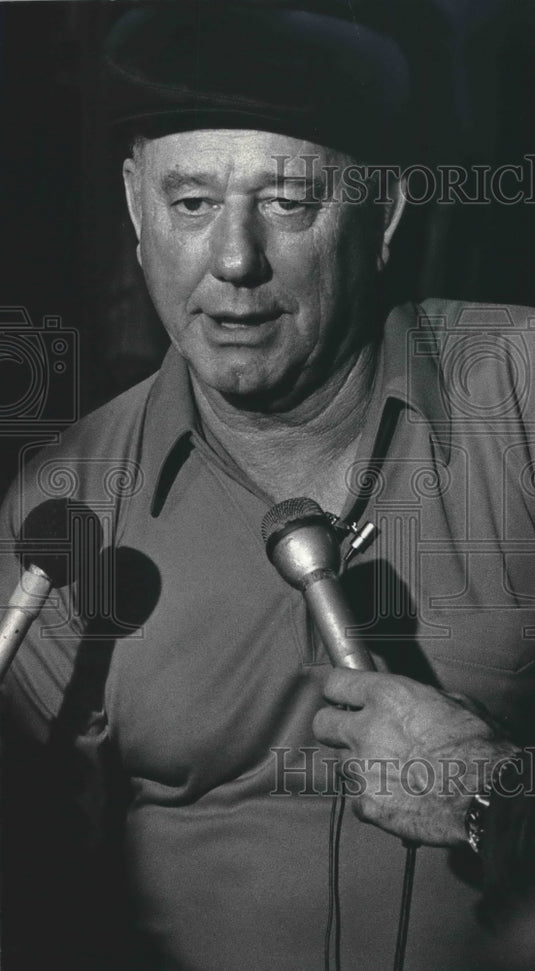 1986 Press Photo George Bamberger, retiring as Milwaukee Brewers baseball coach- Historic Images