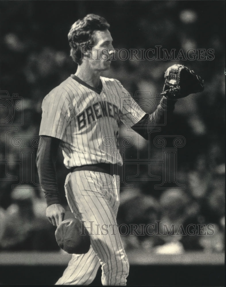 1986 Press Photo No victory for Danny Darwin and the Brewers - mjt07512- Historic Images