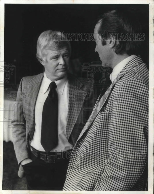 1978 Press Photo Green Bay Packers football director, Dick Corrick & companion- Historic Images