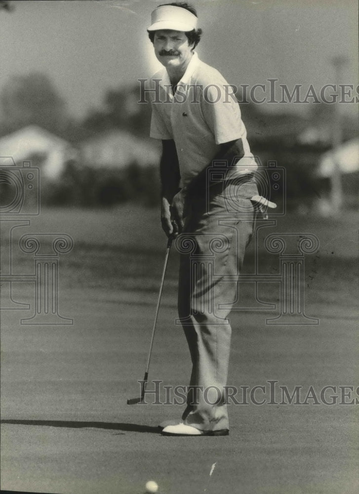 1981 Press Photo Golfer Ken Ellsworth in action - mjt07696- Historic Images