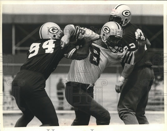 1980 Press Photo Green Bay Packers' rookies practice during spring mini-camp- Historic Images