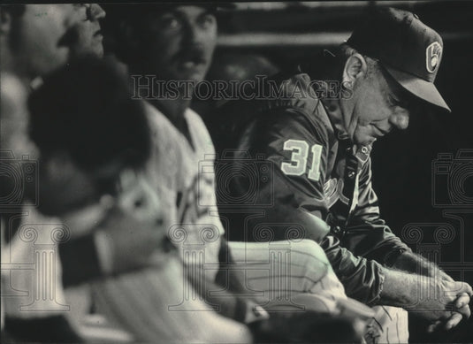 1986 Press Photo Milwaukee Brewers baseball manager, George Bamberger- Historic Images