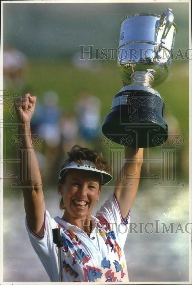 1993 Press Photo Golf champ Lauri Merten wins the US Women&#39;s Open - mjt08549- Historic Images