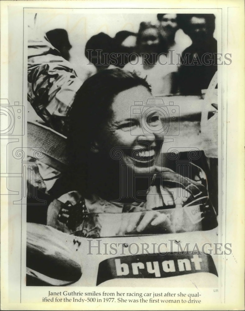 1980 Press Photo First woman to run in the Indianapolis 500 featured in book- Historic Images