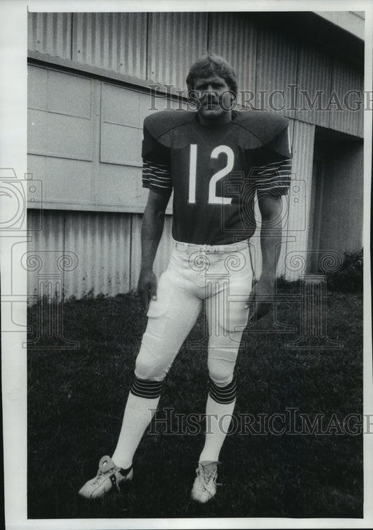 1978 Press Photo University of Wisconsin-Milwaukee football player, Phil Meyer- Historic Images