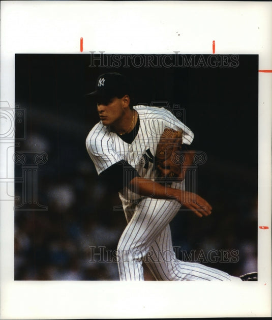 1992 Press Photo Yankees baseball's Sam Militello has already had 3 victories- Historic Images