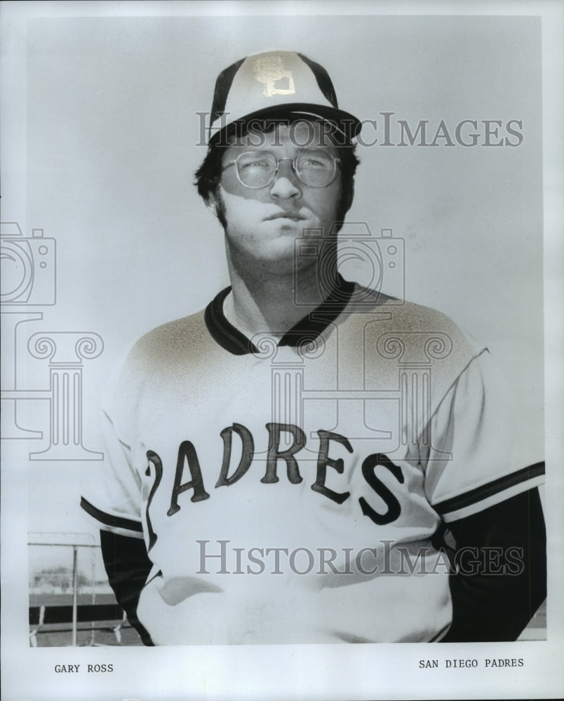 1976 Press Photo San Diego Padres Baseball Player Gary Ross - mjt08993- Historic Images