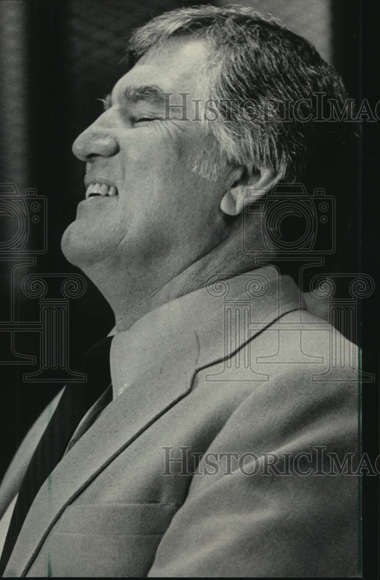 1983 Press Photo Green Bay Packer's Head Coach Forrest Gregg - mjt09355- Historic Images