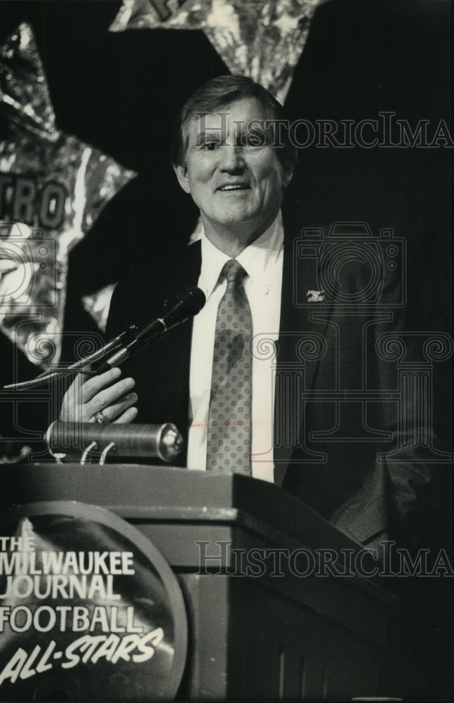 1990 Press Photo Forrest Gregg, Southern Methodist University director- Historic Images