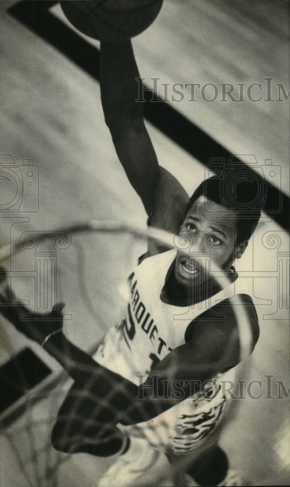 1980 Press Photo Marquette University Basketball Team Playmaker Artie Green- Historic Images