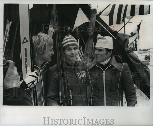 1976 Press Photo Willi Puerstl, Hans Georg Aschenbach & Jerry Martin on Iron Mt.- Historic Images