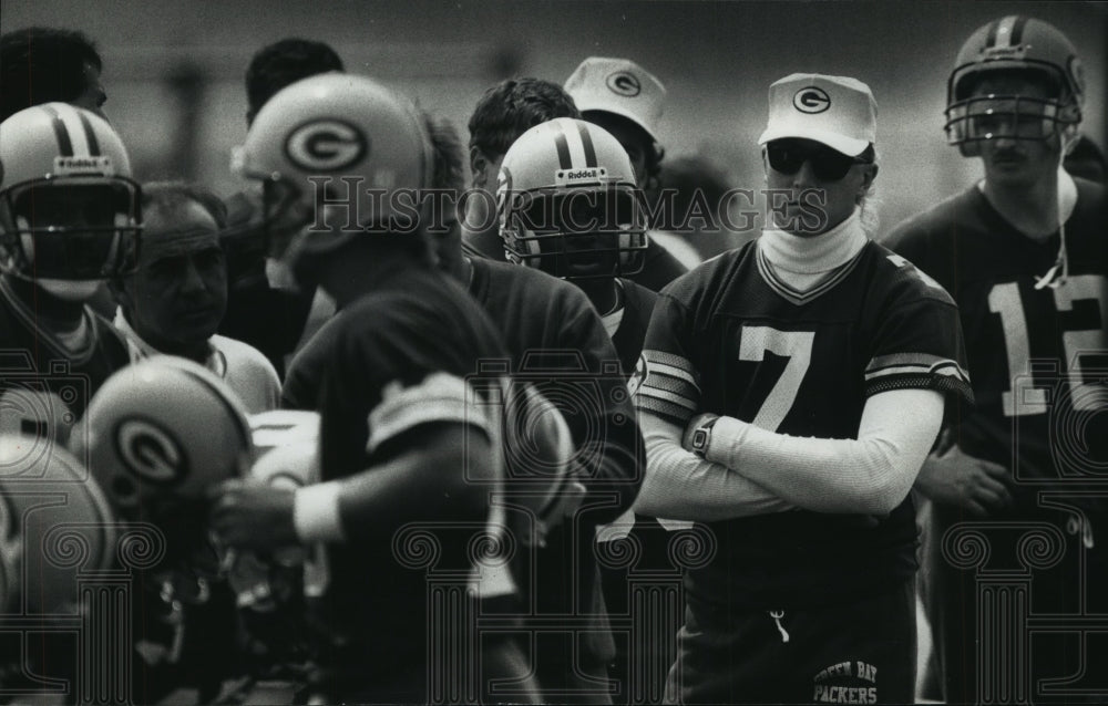 1990 Press Photo Green Bay Packers MiniCamp Workout, Don Majkowski (7)- Historic Images