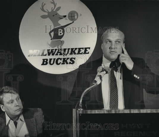 1986 Press Photo Rick Majerus named assistant coach for the Milwaukee Bucks- Historic Images