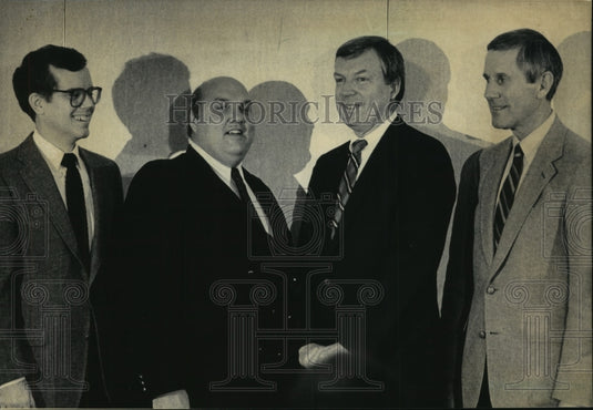 1985 Press Photo Basketball coaches of the four Midwest independent universities- Historic Images