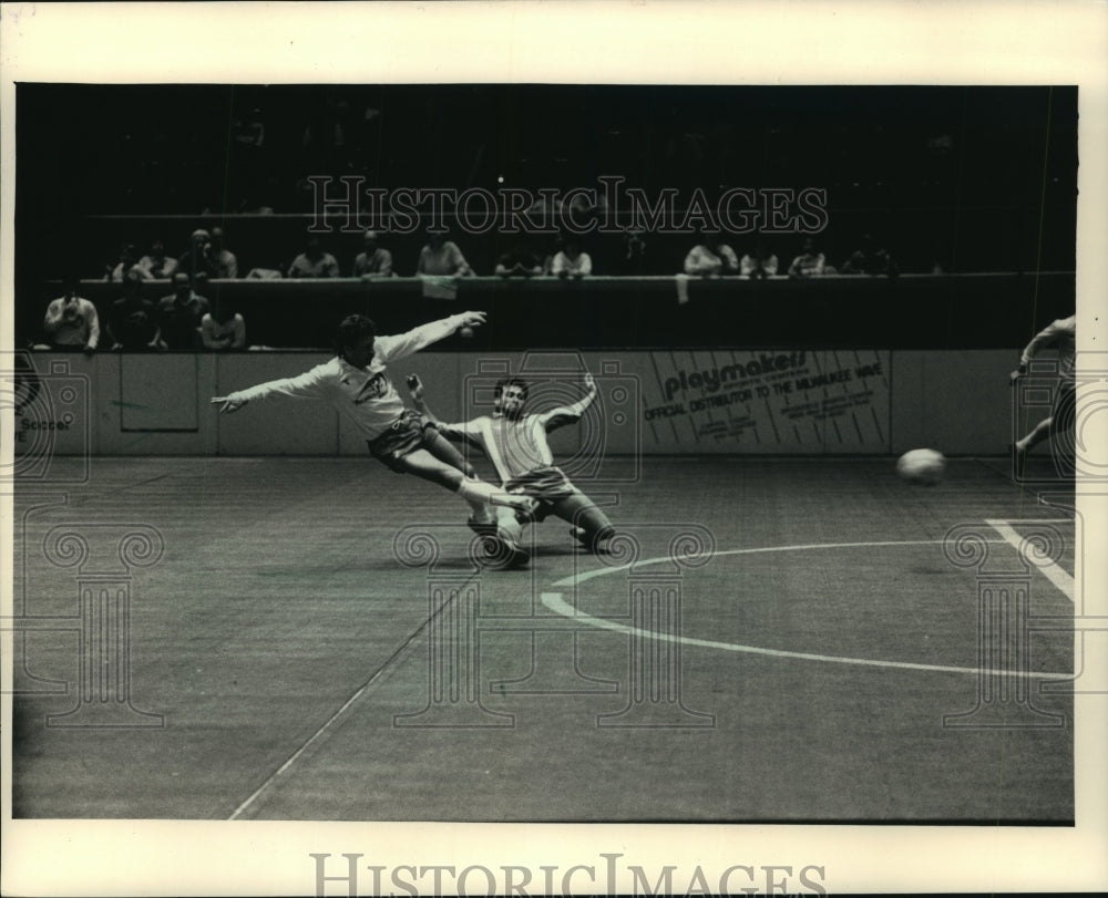 1987 Press Photo Player-Coach of the Milwaukee Wave Soccer Team John Dolinsky- Historic Images