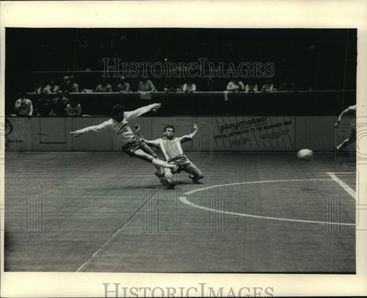 1987 Press Photo Player-Coach of the Milwaukee Wave Soccer Team John Dolinsky- Historic Images