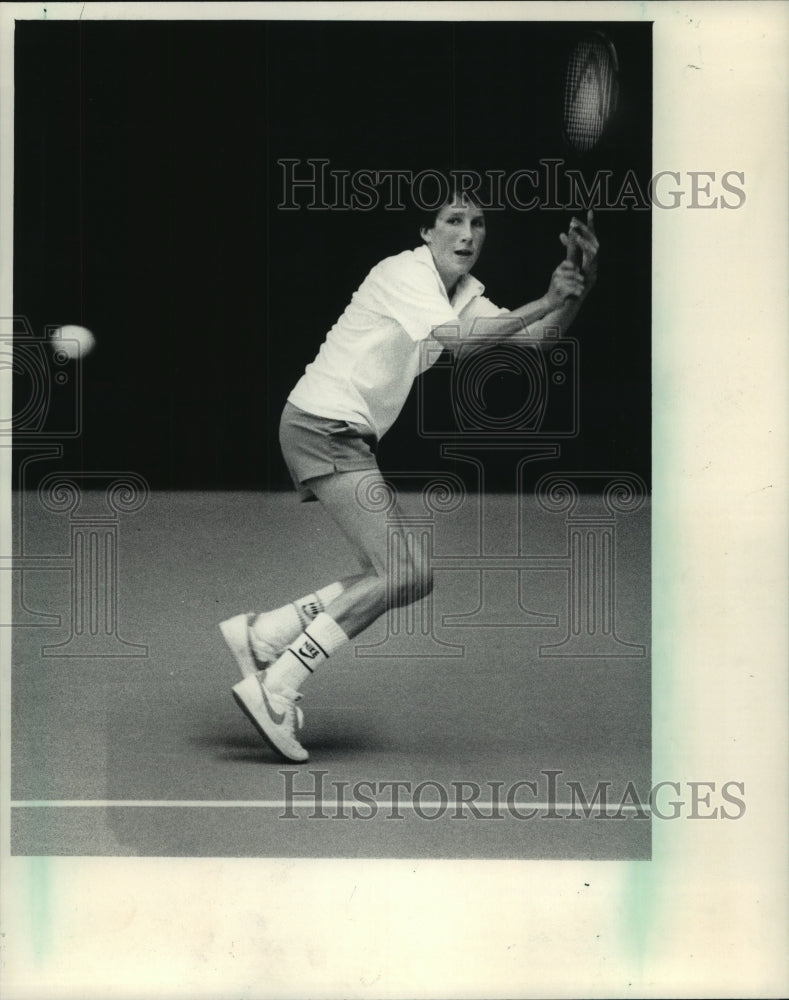 1983 Press Photo Dave Massart at state public school championships in Madison.- Historic Images