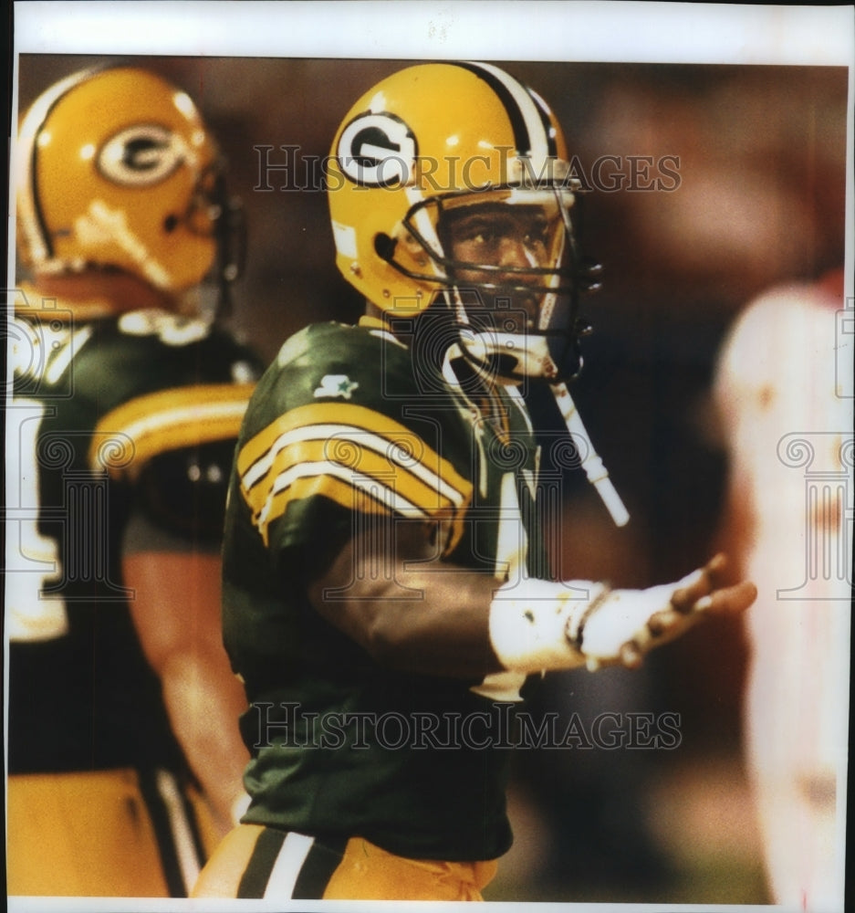 1994 Press Photo Green Bay Packers football defensive back, Roland Mitchell- Historic Images