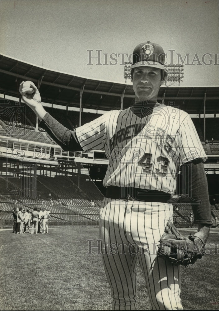 1980 Press Photo Paul Mitchell of Milwaukee Brewers - mjt10936- Historic Images