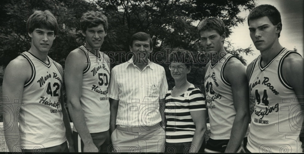 1986 Press Photo The Ripley Family of Wisconsin Basketball Players - mjt11174- Historic Images