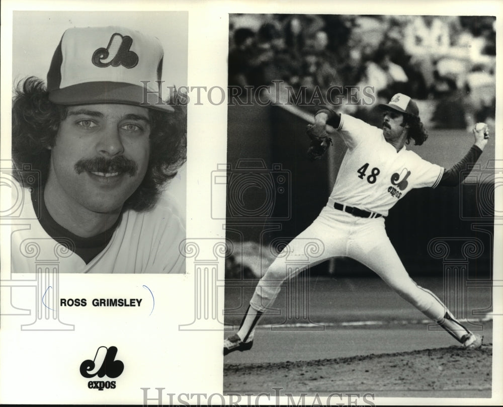 1980 Press Photo Ross Grimsley of Baseball Montreal Expos. - mjt11456- Historic Images
