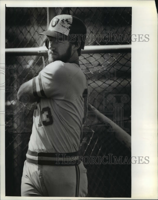 1982 Press Photo Milwaukee Brewers' Roy Howell - mjt11534- Historic Images