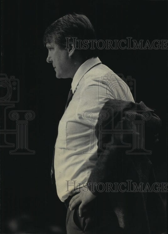 1986 Press Photo Milwaukee Bucks Coach Don Nelson - mjt11675- Historic Images