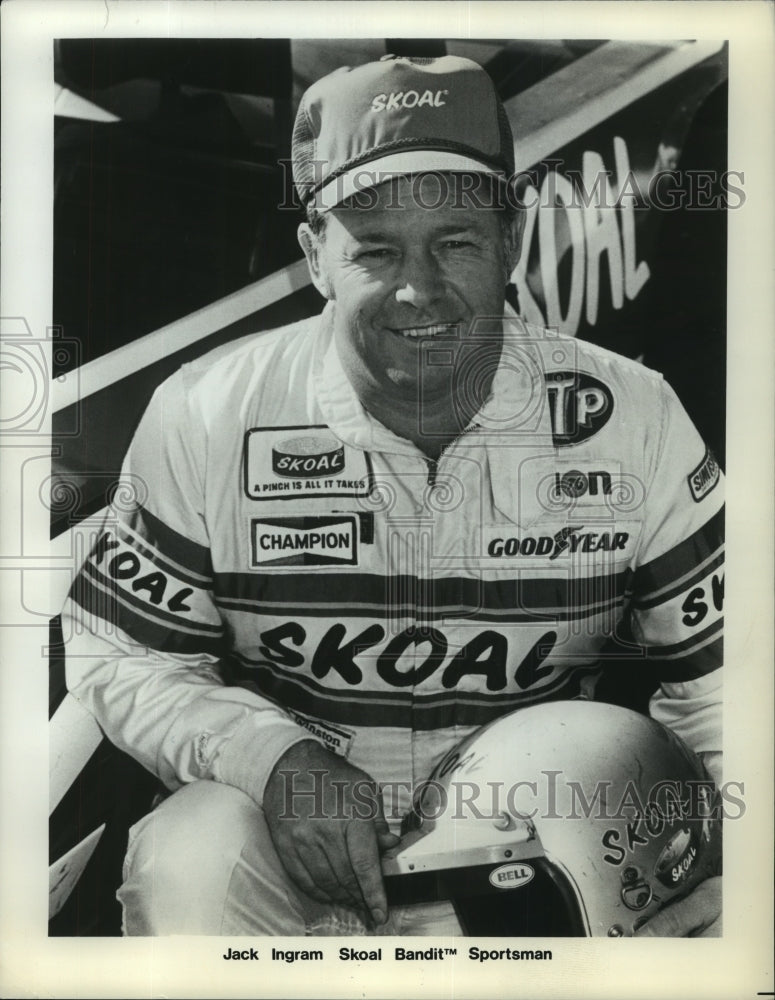 1984 Press Photo Jack Ingram, car racer and Skoal Bandit Sportsman - mjt11741- Historic Images