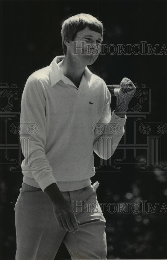 1985 Press Photo Madison pro-golfer Andy North at Brown Deer Golf Course.- Historic Images