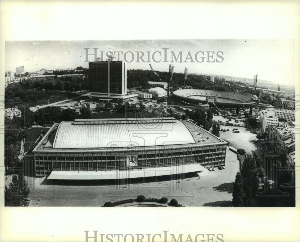 1979 Press Photo Facilities being built for the 1980 Summer Olympic in U.S.S.R.- Historic Images
